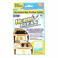 Hurriclean Automatic Toilet Tank Cleaner for Hands Free Removal of Stains, Rust and Mineral Deposits with No Chlorine or Harsh Chemicals, 1 Pack