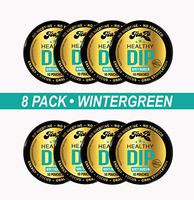 TeaZA Herbal Energy Wintergreen Pouches -Nicotine Free, Tobacco Free Pouches - Made with Green Tea Energy Dip Pouches [8 Pack]