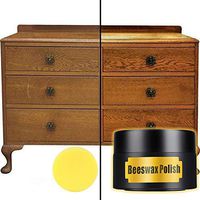 Futurelove Wood Seasoning Beewax - Traditional Beeswax Polish for Wood & Furniture, All-Purpose Beewax for Wood Cleaner and Polish Wipes- 2020 New Furniture Care Natural Beeswax(1X50ML+1×Sponge)