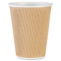 3 x Genuine Joe GJO11260CT Insulated Ripple Hot Cup, 12-Ounce Capacity,(Pack of 500)