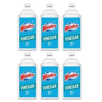 Windex Glass Cleaner Refill, Vinegar, 2 L (Pack of 6)