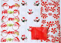 75 Christmas Treat Bags with Twist Ties - Cellophane Bags