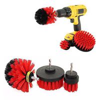 Do co-sport 3Pcs Tile Grout Power Scrubber Cleaning Drill Brush Cleaner Combo Tool Kit,Spin Scrubber Cleaning Brush Fixing Car Tire, Bathroom, Wooden Floor, Laundry Room (Red)