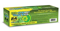 Eco-Smartbags Biodegradable Trash Bags, 13-Gallon, 24-Count Boxes (Pack of 6)