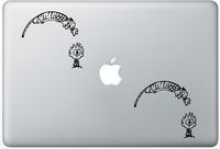Calvin And Jumping Hobbes FlashDecals0443 Set Of Two (2x) , Decal , Sticker , Laptop , Ipad , Car , Truck