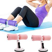 DAYFULI Sit-ups Assistant Device Adjustable Home Fitness Portable Sit-Up Gym Body Waist Belly Exercise Tool,Pink