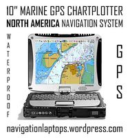 PREMIUM 10" Marine GPS Chartplotter Navigation system - US Waters Charts
