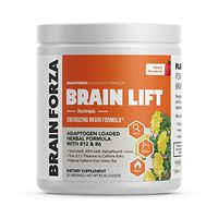 Brain Forza Brain Lift - Herbal Nootropic Brain Booster Supplement for Focus, Concentration & Memory - L-Theanine, TeaCrine, Rhodiola Rosea, Ginseng, Catuaba, Ashwagandha, 30 Serving (Strawberry)