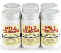Pill Terminator - Safe Pill Disposal Container, Pack of 6