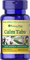 Puritan's Pride Calm Tabs with Valerian, Passion Flower, Hops, Chamomile-100 Tablets