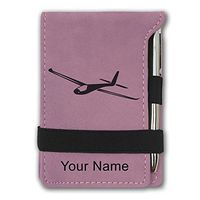 Mini Notepad, Glider, Personalized Engraving Included (Pink)