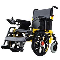 Lightweight Folding Electric Powered Wheelchair,Removable Lithium Battery Mobility Chair,Motorized Wheelchairs,Only 20Kg Inc Lithium~12A Double Motor