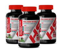 Body Detox and Cleanse for Men - Full Body Detox and Cleanse Complex 920 MG - Burdock Root Milk Thistle - 3 Bottles 300 Capsules