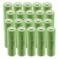 20x Exell 1.2V AA 2200mAh Rechargeable NIMH Button Top Batteries use with electric razors toothbrushes high power static applications (Telecoms UPS and Smart grid) electric tools electric mopeds