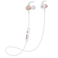 Wireless Sport Running Headphones, Bluetooth 4.1 Lightweight Stereo Earbuds with Magnetic, Best Wireless Sports Stereo Sweatproof Headset with Built-in Mic Compatible with iPhone (Rose Gold)