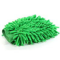 UltraGuards-Double Sided Microfiber Car Wash Mitt, Incredible Efficient Alternative to Duster Cloth with Super Soft and Plush Touch, Improved Auto Home Kitchen Bathroom Cleaning Glove (Green)