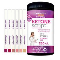 Nurse Hatty - Ketone Strips - Made-in-The-USA - Great for Ketogenic, Low Carb, Atkins & Paleo Diets (250ct. Long Strips)