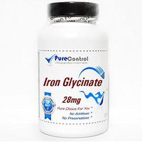 Iron Glycinate 28mg // 100 Capsules // Pure // by PureControl Supplements
