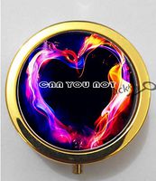 BlackKey Can You Not 3-Compartment Decorative Pocket Gift Box Case Organizer for Pill, Color 2 -999