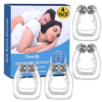 4 Pack Snore Stopper, Anti Snoring Device Nose Clip Anti Snore Aid Snoring Solution