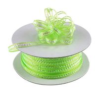 Ben Collection 1/4" X 25 Yards Iridescent Pull String Bows Ribbon (Apple)