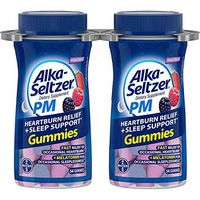 Alka-Seltzer PM Heartburn Relief + Sleep Support Gummies, Mixed Berry (108 ct.)