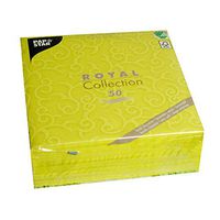          Papstar Cloth Like Paper Disposable Dinner Napkins, 16”x16” ¼ Fold, 50 Pack, 13 Different Color options, Casali Design (Lime Kiwi Green)