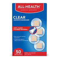 All-Health Clear Spot Adhesive Bandages, 7/8 in, 50 Count | First Aid for Minor Cuts & Scrapes