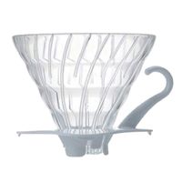Hario V60 Glass Coffee Dripper, Size 02, White