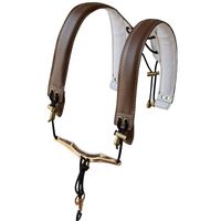 ADORENCE Lengthened Saxophone Shoulder Strap - Genuine Leather, 100% Handmade, No Stress on Neck Shoulder Strap for Sax Bass Tenor Alto