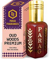 Parag Fragrances Oud Wood Premium Attar 1 Tola / 12ml (Crystal Series) (Limited Time Launching Offer Pack) Natural Distiled Attar/Alcohol Free Attar/Long Lasting Attar