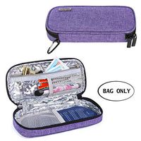 Luxja Insulin Travel Case, Insulin Bag for Insulin Pens and Other Diabetic Supplies (Bag Only), Purple