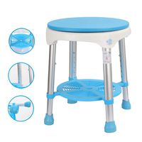 WYQWANLJX Stool Surface 360° Rotatable Bath Chair, Aluminum Alloy Elderly Bath Stool, Pregnant/Disabled Shower Chair, Load-Bearing 100KG,Gift for Parents