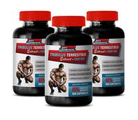 libido Booster for Male - TRIBULUS TERRESTRIS Extract 1000MG - 45% STEROIDAL SAPONINS - Maximum Strength - Tribulus - 3 Bottles 300 Capsules