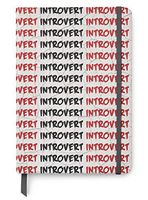 Introvert - PU Leather A5 Lined Journal Notebook - Mental Health Awareness