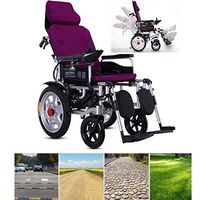 Folding Electric Wheelchairs Elderly Lightweight Electric Wheelchair Portable Scooter 360° Joystick Lithium Battery Gifts for The Elderly and The Disabled