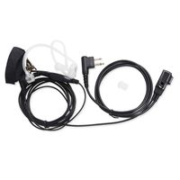 TENQ Covert Acoustic Tube Earpiece Headset Mic with Finger PTT for Motorola Radio 2pin Pmr446 Pr400 Mag One Bpr40 A8 Ep450 Au1200 Etc
