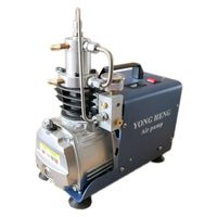 YONG HENG 4500PSI Air Compressor 110V PCP 30 MPa High Pressure System Rifle Inflator PCP Rifle Airgun Scuba Air Pump Portable Air Compressors (Simple Version)