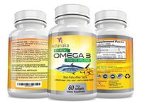 Omega 3 Fish Oil with EPA DHA 1000mg Softgels Vitamins, Heart Health Supplements, Eye, Joint Support No Fishy Aftertaste