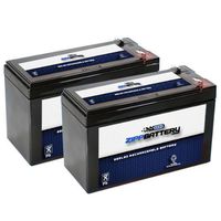 12V 7.4AH Sealed Lead Acid (SLA) Battery - T1 Terminals - for ZB-12-7.4 - 2PK