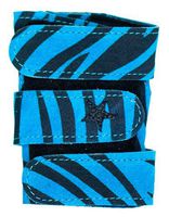 Power Up Gymnastics Wrist Supports - Animal Prints, Turquoise Zebra, M