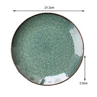 AXZHYX Bowl European Ceramic Sushi Dish Home Creative Dessert Plate Italian Panel Fruit Salad Plate Hotel Tableware Home Noodles Boiled Fish Soup Bowl (Color : One)