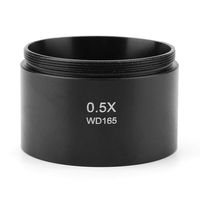 Objective Lens Auxiliary Objective Lens KP-0.5X Microscope Lens with 1-7/8inch (48mm) Mounting Thread Replacement
