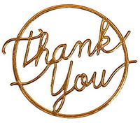 Cosco 2019036 Thank You Delicate Touch Seals, Copper