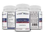 Hepatiben - Liver Detox Cleanse by Liver Medic. Detoxifies and Regenerates with Additional Gut Repair Ingredients. Milk Thistle (Silymarin), Choline, Turmeric, ALA, Glutathione