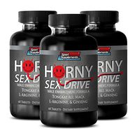 libido Enhancer - Horny Sex Drive - Male Enhancement Formula - maca inca - 3 Bottles (180 Tablets)