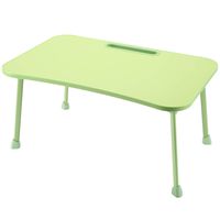 Large Bed Tray NNEWVANTE Multifunction Laptop Desk Lap Desk Foldable Portable Standing Outdoor Table, Breakfast Reading Tray Holder for Couch Floor for Adults/Students/Kids w/Handle- Green