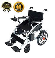 2020 Electric Wheelchair Folding Motorized Power Wheelchairs, Fold Foldable Power Compact Mobility Aid,Transport Friendly Lightweight Folding, FDA Approved for Adults by Medical Care (Black)