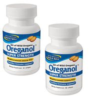 North American Herb and Spice Co., Oreganol Super Strength Oil of Wild Oregano, 60 Softgels per bottle (Pack of 2)