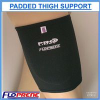 Proline Floprene Neoprene Padded Thigh Support - Black, Size - XX.large